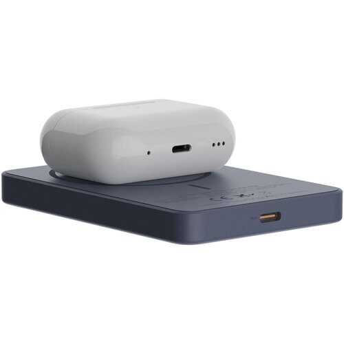 Xtorm Go2 15W powerbank 5000 mAh (124602) magnetische draadloze oplader van GRS-gerecycled kunststof met logo