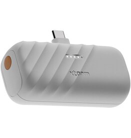 Xtorm Go2 PowerShot 20W powerbank 5000 mAh (124601) met uitklapbare USB-C-stekker en bedrijfslogo