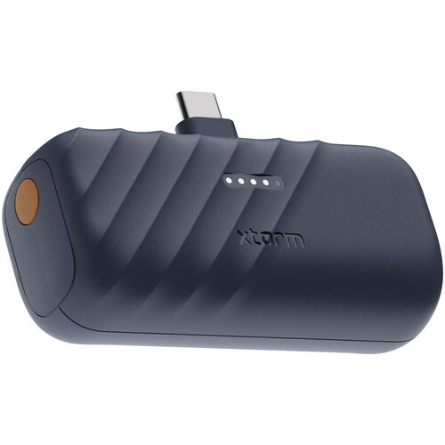 Xtorm Go2 PowerShot 20W powerbank 5000 mAh (124601) met uitklapbare USB-C-stekker en bedrijfslogo