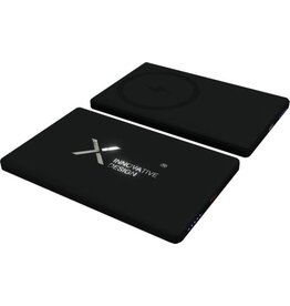 SCX.design P22 magnetische powerbank 5000 mAh (2PX184) ultradun van gerecycled aluminium met bedrijfslogo