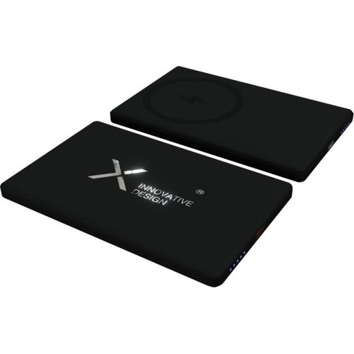 SCX.design P22 magnetische powerbank 5000 mAh (2PX184) ultradun van gerecycled aluminium met bedrijfslogo