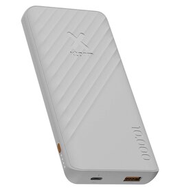 Xtorm Go2 20W powerbank 10.000 mAh (124608) van gerecycled ABS met USB-C en USB-A bedrukt met bedrijfslogo