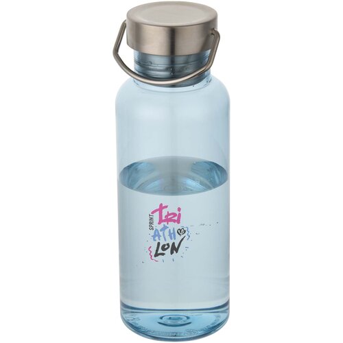 <p>De <strong>Thor 600 ml RCS-gerecyclede rPET waterfles (100958)</strong> is een praktische drinkfles voor dagelijks gebruik op kantoor, tijdens zakelijke evenementen en onderweg. De fles is gemaakt van gerecycled PET-kunststof en heeft een inhoud van 600 ml. Daarmee is de Thor een interessante keuze voor organisaties die een functioneel relatiegeschenk zoeken en bij hun productkeuze aandacht besteden aan gerecyclede materialen.</p> <p> </p> <h2>Waterfles van 600 ml voor dagelijks gebruik</h2> <p>Met een inhoud van 600 ml biedt de Thor voldoende ruimte om water of een andere koude drank mee te nemen tijdens de werkdag. Het formaat is geschikt voor medewerkers op kantoor, bezoekers van evenementen en deelnemers aan zakelijke bijeenkomsten.</p> <p>Wil je meerdere drinkflessen vergelijken voordat je een keuze maakt? Bekijk dan onze <a href="https://www.deble.com/drinkware/" title="Drinkwaren met logo bekijken" style="color:#19566A;font-weight:700;text-decoration:none;">collectie drinkwar