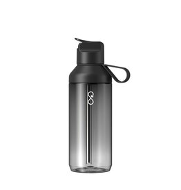 Ocean Bottle GO Clear 710 ml transparante waterfles met flip-rietje (100942)