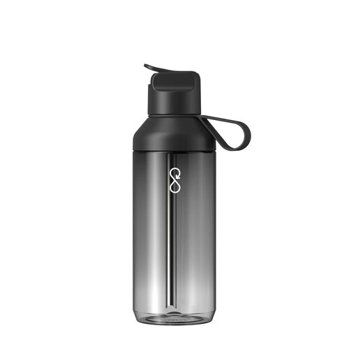 Ocean Bottle GO Clear 710 ml transparante waterfles met flip-rietje (100942)