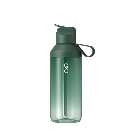 Ocean Bottle GO Clear 710 ml transparante waterfles met flip-rietje (100942)