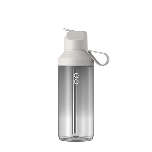 Ocean Bottle GO Clear 710 ml transparante waterfles met flip-rietje (100942)