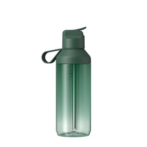 Ocean Bottle GO Clear 710 ml transparante waterfles met flip-rietje (100942)