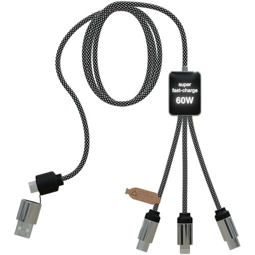 SCX.design C33 60W oplaadkabel met twee lichtgevende logo's (2PX213)