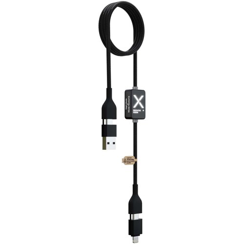 SCX.design, C32, 2PX212, 60W laadkabel, switch-oplaadkabel, lichtgevend logo, oplaadkabel met logo, technologisch relatiegeschenk