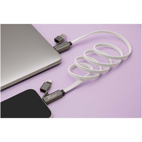 SCX.design C58 grijze magnetische platte laadkabel 60W (2PX196)