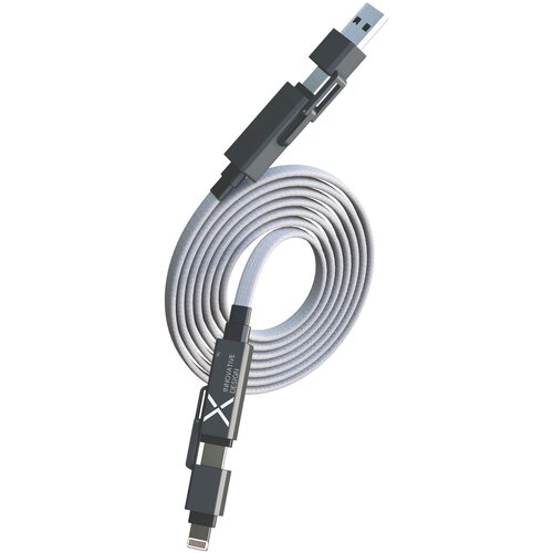 SCX.design C58 grijze magnetische platte laadkabel 60W (2PX196)