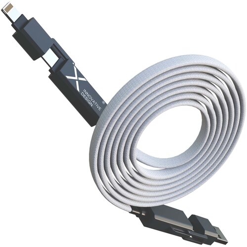 SCX.design C58 grijze magnetische platte laadkabel 60W (2PX196)