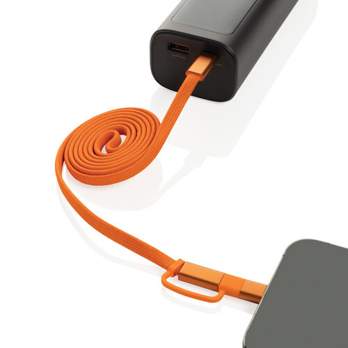 DéBlé Arc Ultra-thin RCS recycled 60W 2 in 1 magnetische kabel P302.91 bedrukken met logo