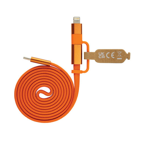 DéBlé Arc Ultra-thin RCS recycled 60W 2 in 1 magnetische kabel P302.91 bedrukken met logo