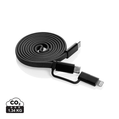 DéBlé Arc Ultra-thin RCS recycled 60W 2 in 1 magnetische kabel P302.91 bedrukken met logo