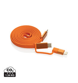 DéBlé Arc Ultra-thin RCS recycled 60W 2 in 1 magnetische kabel P302.91 bedrukken met logo