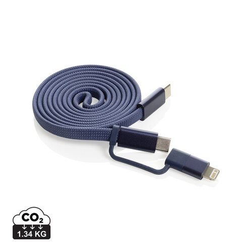 DéBlé Arc Ultra-thin RCS recycled 60W 2 in 1 magnetische kabel P302.91 bedrukken met logo