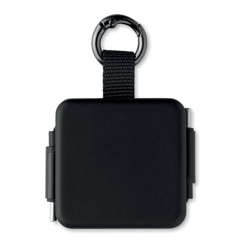 DéBlé SKILFUL intrekbare USB-C 100W oplaadkabel MO3145 met smartwatch-oplader bedrukt met logo