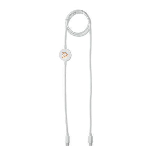 DéBlé ARGER 60W USB-C oplaad- en datakabel 1 meter MO3151 met smartwatch-oplader bedrukt met logo