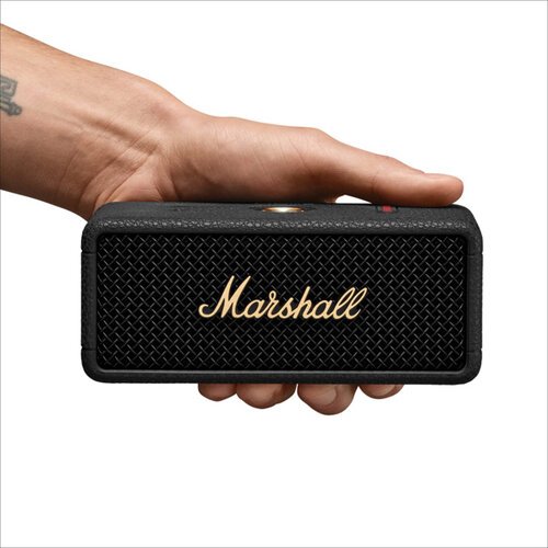 DéBlé Marshall Emberton III 31H+ Bluetooth speaker RB100688 zwart messing met 360 graden geluid