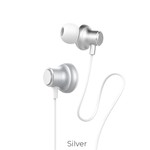 Hoco Hoco Magic Sound silver wired earphones with microphone
