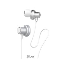 Hoco Hoco Magic Sound silver wired earphones with microphone