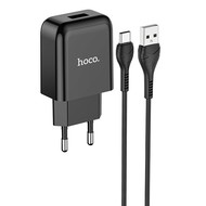 Hoco Hoco Vigour Travel Charger Set USB-C - Black