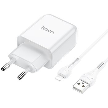 Hoco Hoco Vigour Travel Charger Set Lightning - White