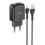 Hoco Hoco Vigour Travel Charger Set Micro USB - Black