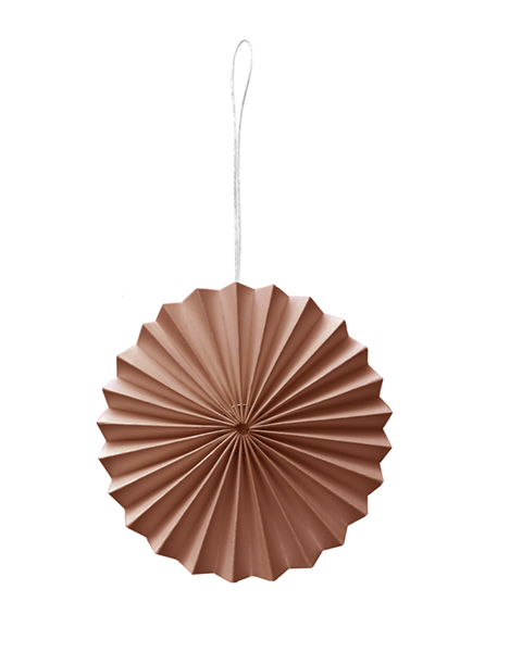 10 BLUSH PAPER ORNAMENTS out of stock
