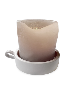 4 CLAY CANDLE TRAY GRAY out of stock