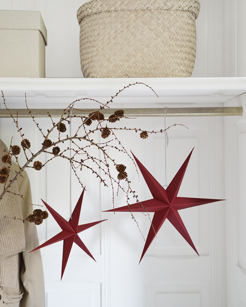 5X2 WINTER RED PAPER STARS out of stock