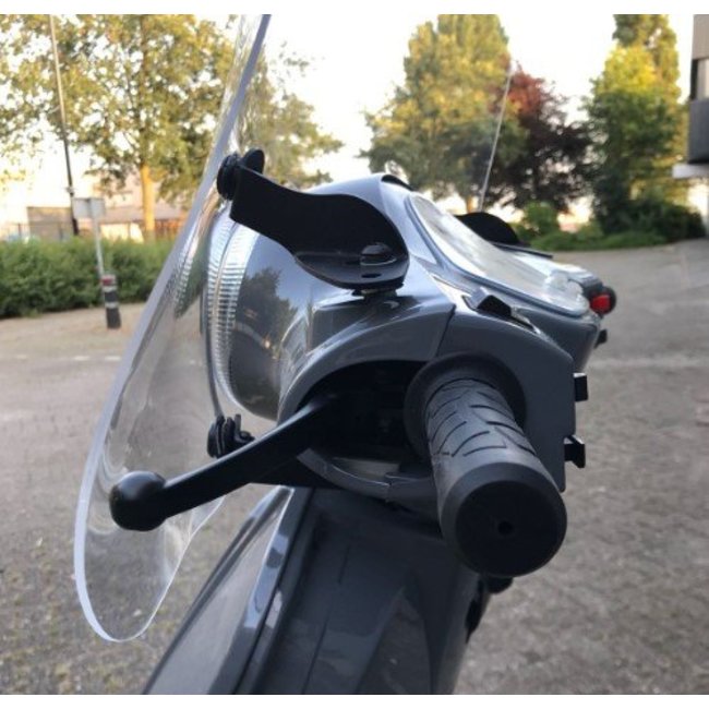 RSO Windscherm Transparant ronde koplamp RSO Sense/Riva/VX50/Vespelini/Vespa look
