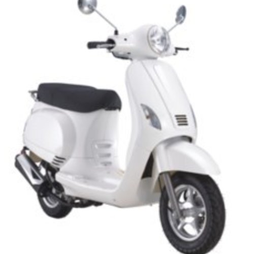 Zadel Bruin passend op diverse Vespa-look-a-Like scooters