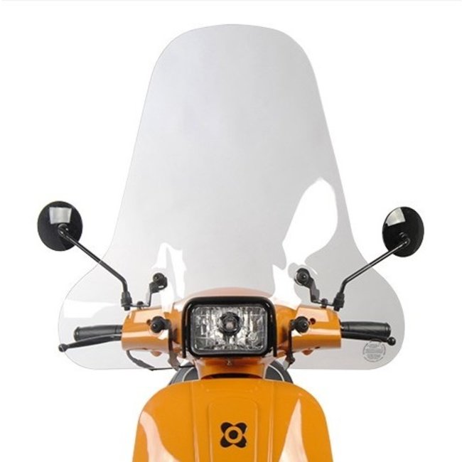 RSO Windscherm hoog transparant  Vespa-look s / VX50S /RIVA 1 Sport / Vespelini S / Turbho type D