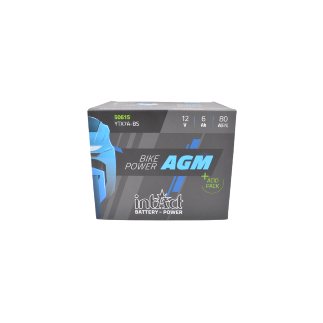 Accu Intact YTX7A-BS AGM 12v 6 ah (DTX7A-BS/ FTX7A-BS)