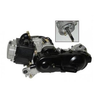 Motorblok GY6 50cc 10 inch Lange achteras EURO 2/3