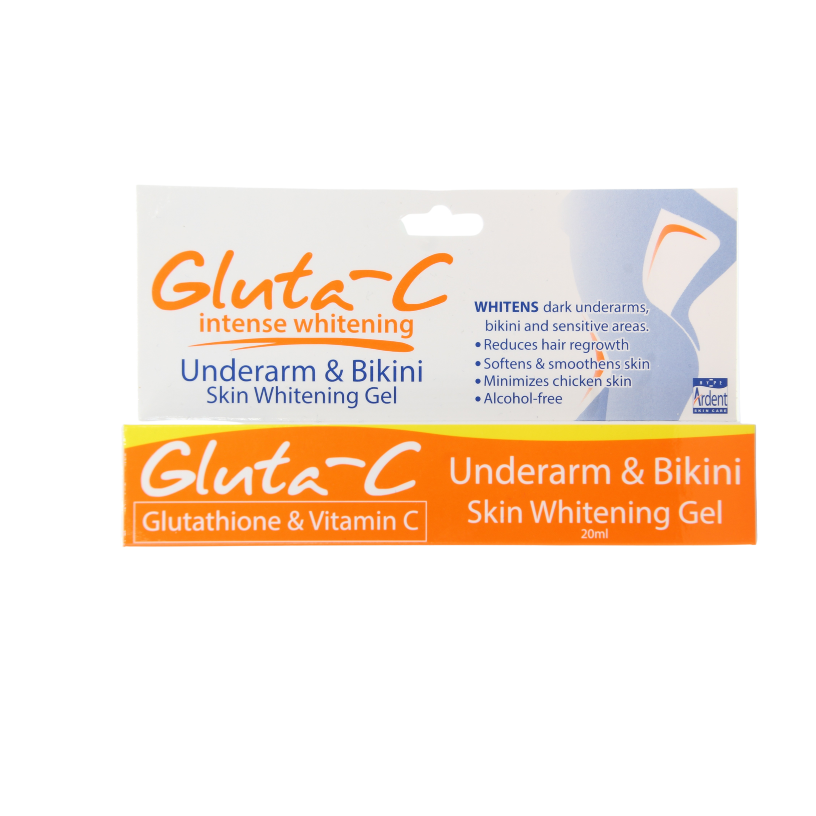 Gluta-C, voor een lichte, stralende en zachte huid! Gluta-C skin lightening underarm en bikini gel 20ml