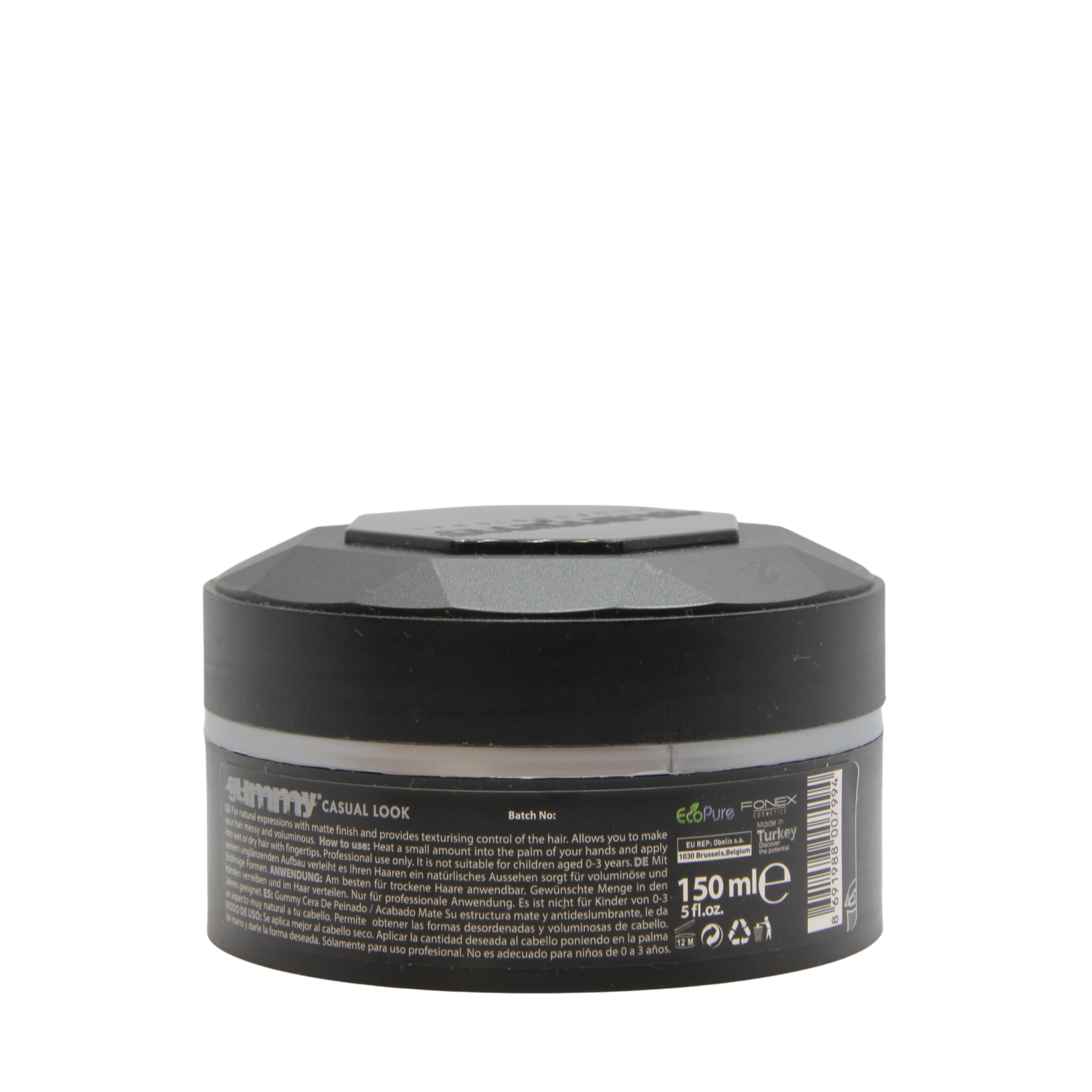 Femmas Fonex Gummy Hair Wax Casual Look – 150ml – Flexible Hair Wax – Natural Look & Medium Hold – Styling Wax for Daily Use – Smooth & Shiny Hair – Professional Hair Styling