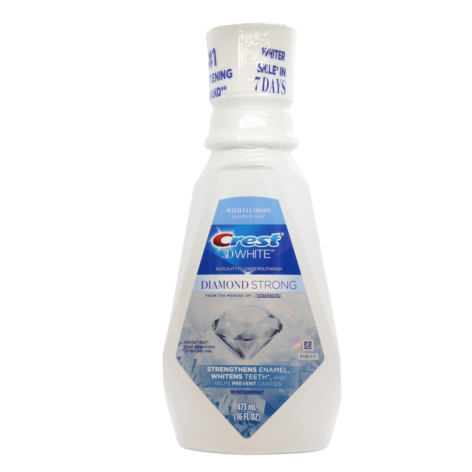 Crest, de nummer één pasta voor de gezondste prachtige lach! Crest 3D White fluoride mondwater, 473 ml