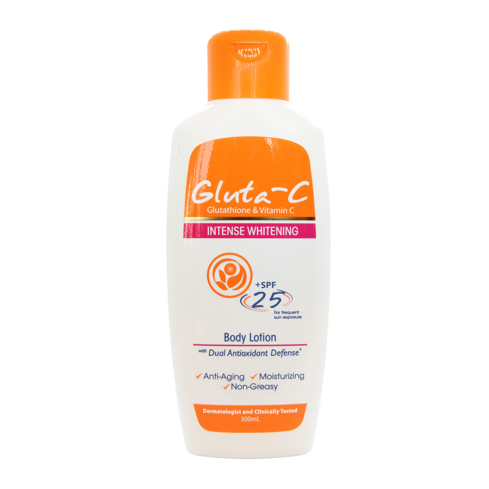 Gluta-C, voor een lichte, stralende en zachte huid! Gluta-C Lotion éclaircissante intense pour le corps SPF25 300 gr