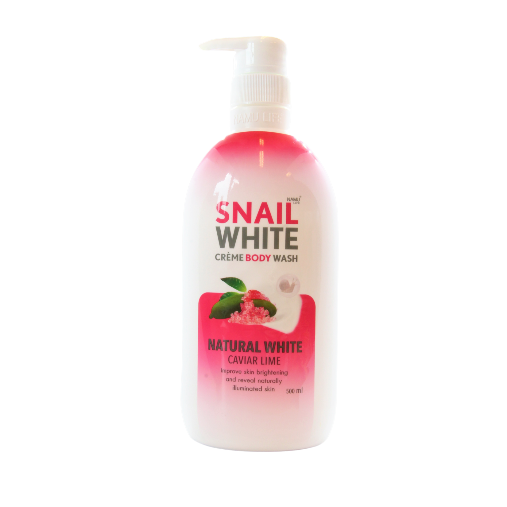 Snail White, laat je stralen als een engel! Snail White Crème Body Wash, Anti pigment Natural White 500 ml