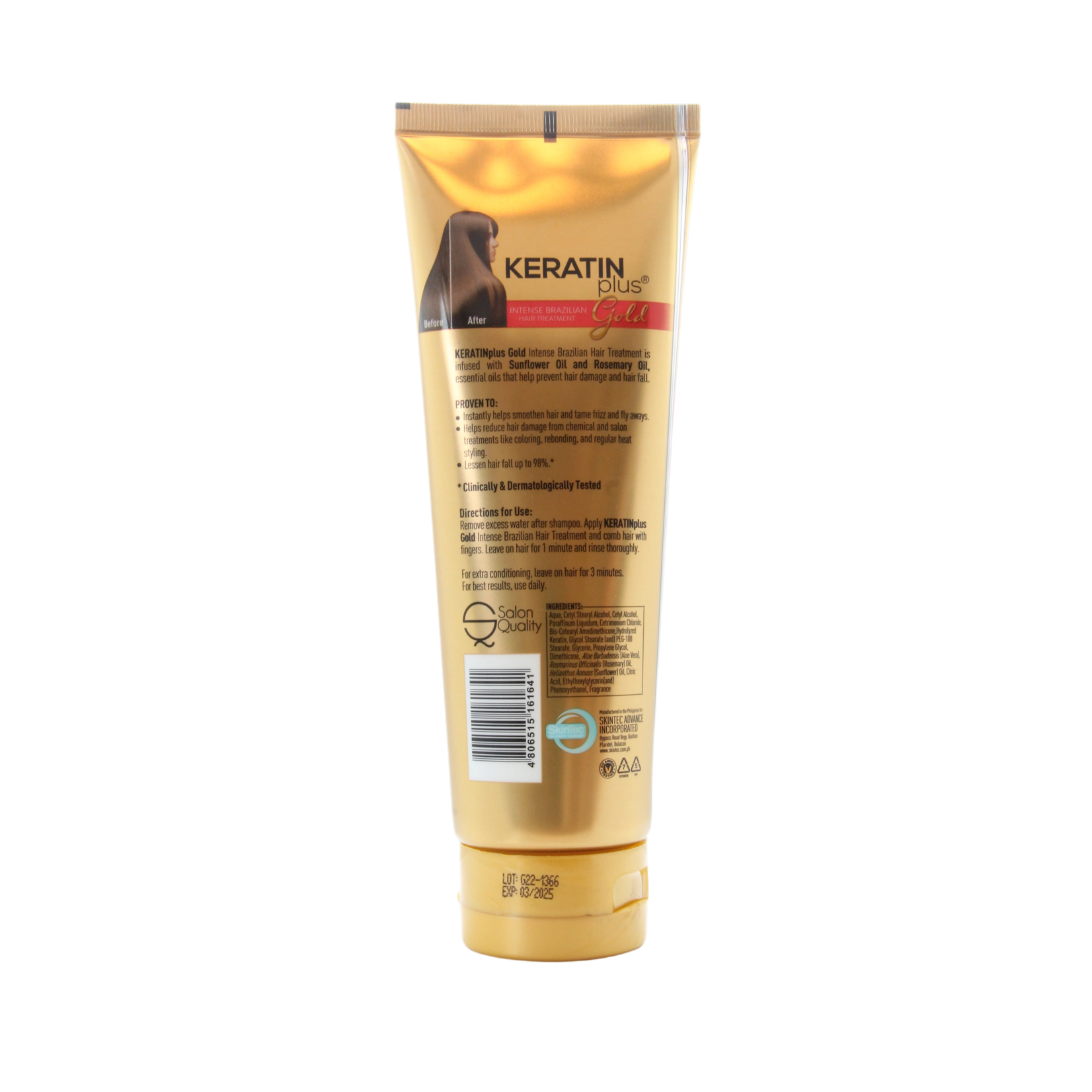 Keratin Plus Traitement capillaire brésilien intense à la kératine plus, 200 grammes