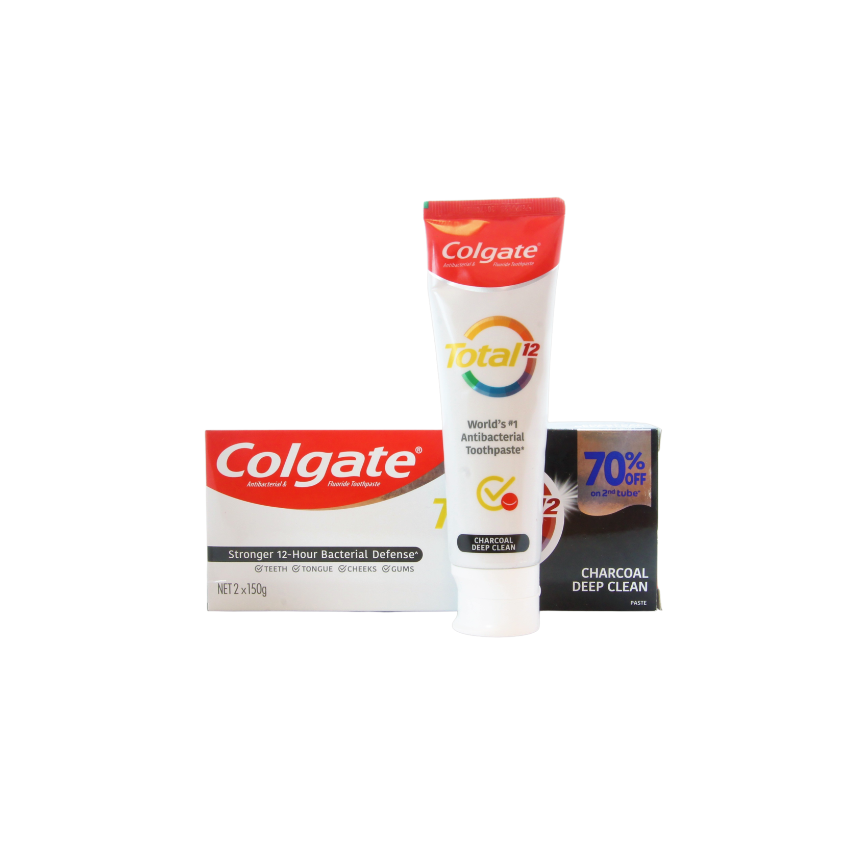 Colgate, een gezonde glimlach in heel Nederland! Colgate Charcoal Deep Clean Toothpaste, 2 x 150 grams