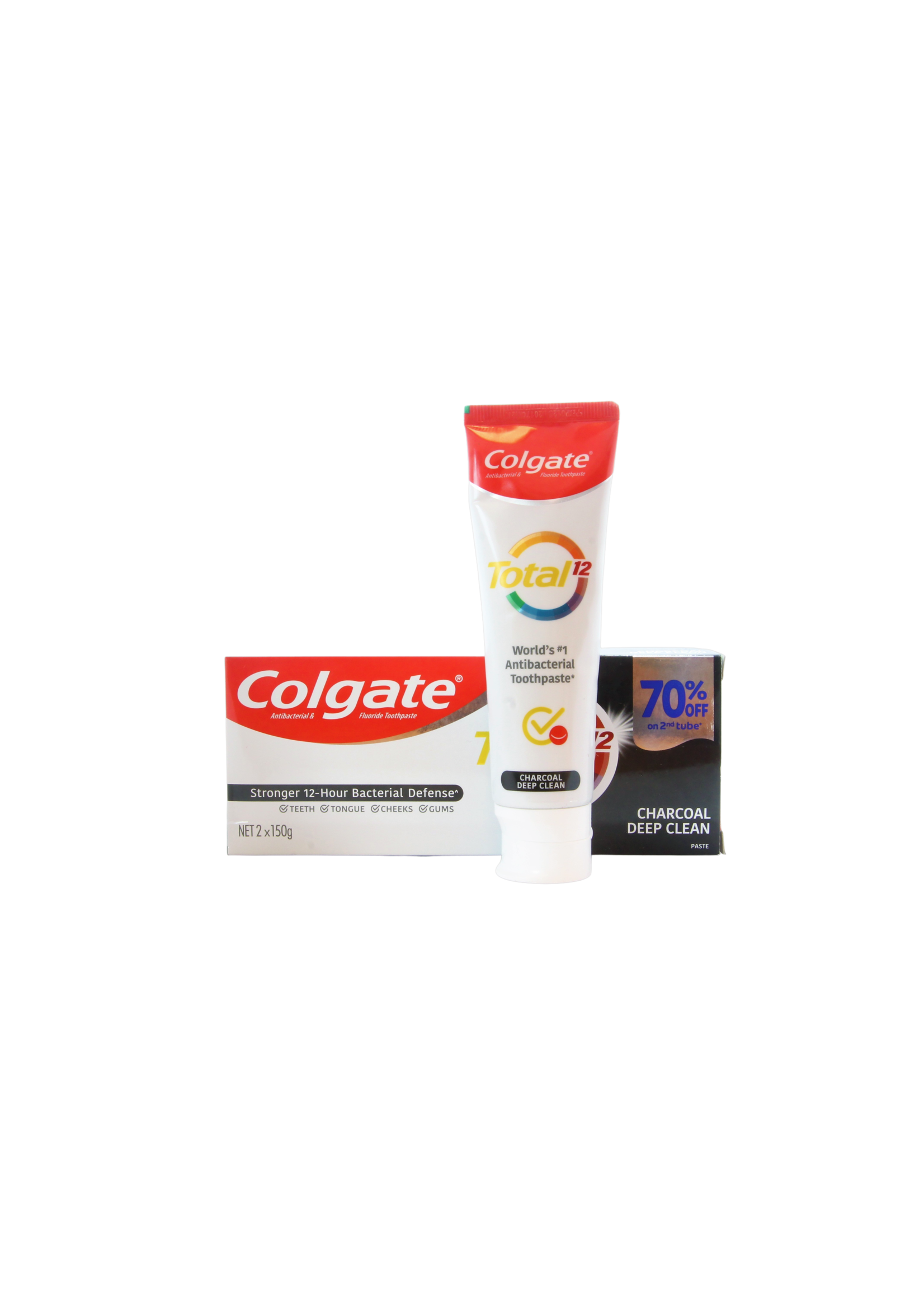 Colgate Colgate Charcoal Deep Clean Tandpasta, 2 x 150 gram