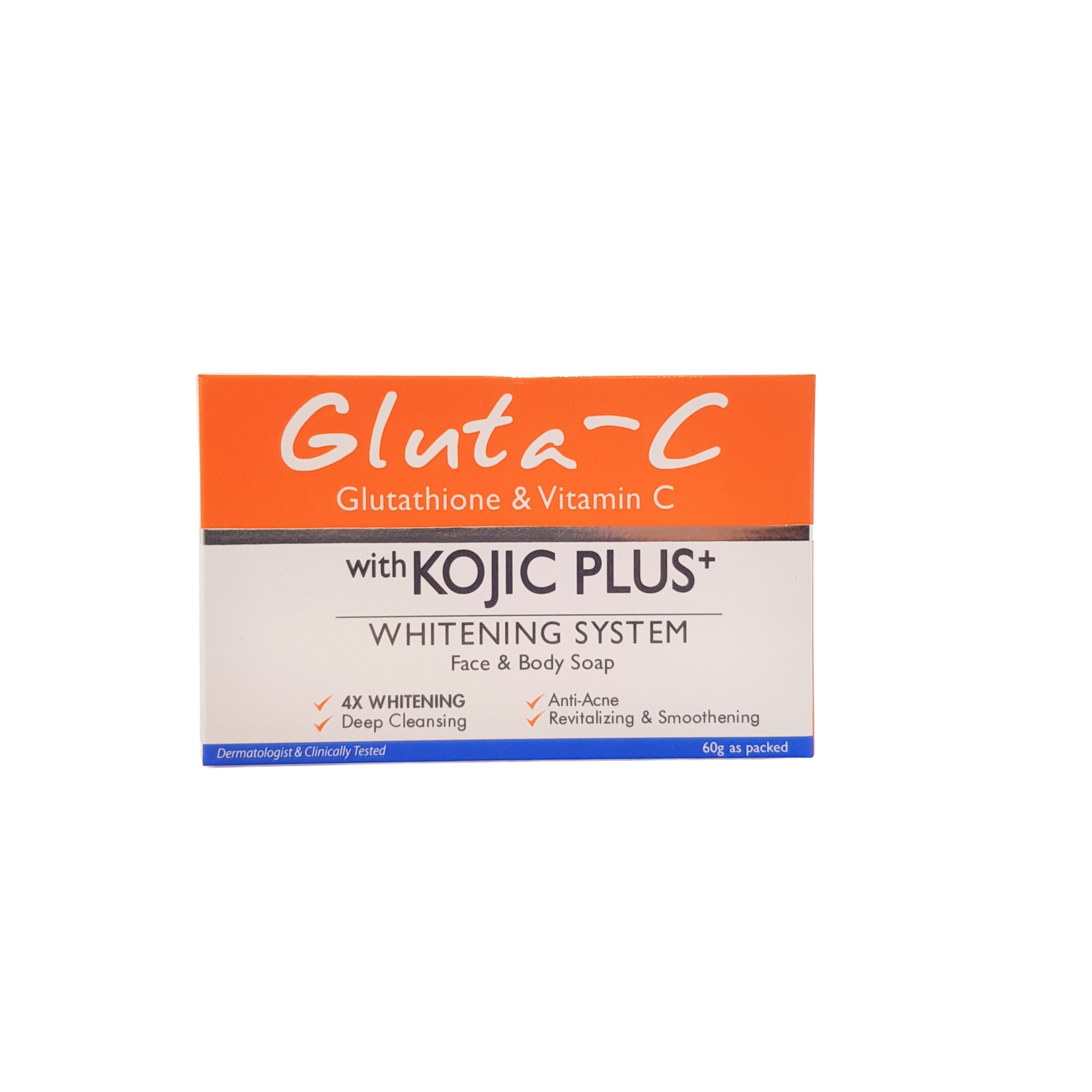 Gluta-C, voor een lichte, stralende en zachte huid! Savon Gluta-C Face&Body avec Kojic Plus Whitening System, 60 grammes