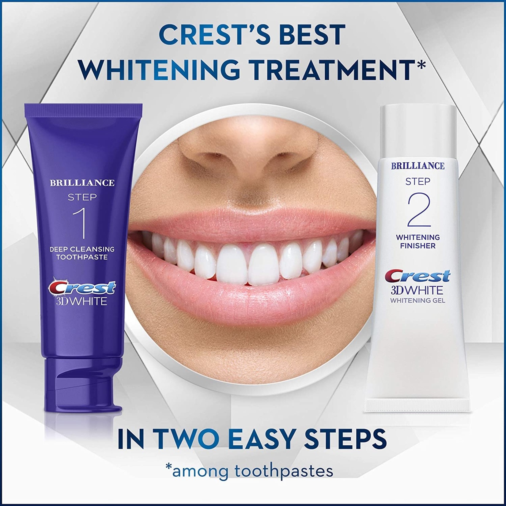 Crest, de nummer één pasta voor de gezondste prachtige lach! Crest Brilliance and Whitening 2-step