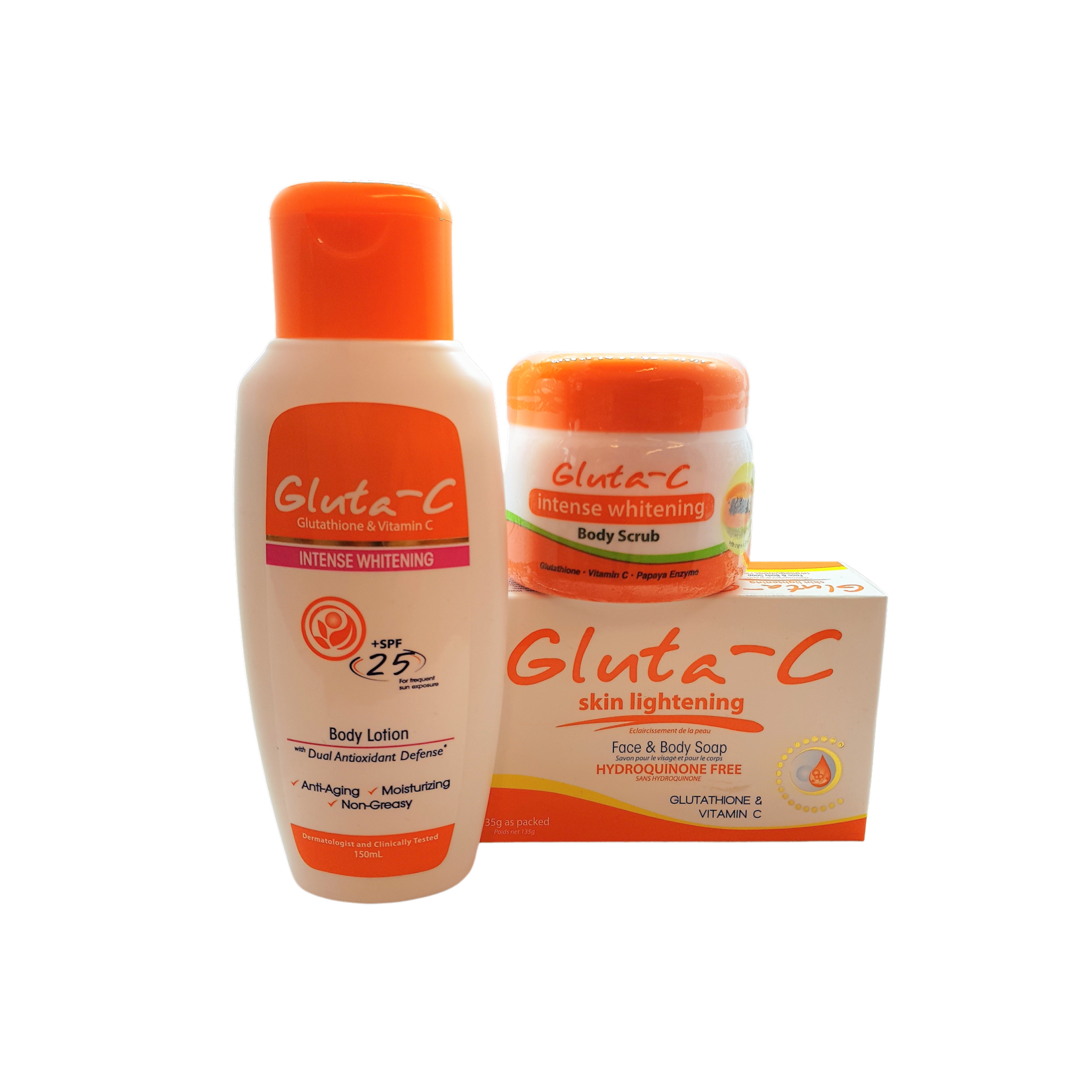 Gluta-C, voor een lichte, stralende en zachte huid! Pack Lumière et Blanchiment Gluta-C