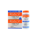 Gluta-C, voor een lichte, stralende en zachte huid! Poudre éclaircissante Gluta-C 4x 40 g + 2 x 60 g de savon Kojic Plus – Anti-taches pigmentaires – Élimine les taches brunes – Unifie la peau – Soin blanchissant visage et corps – Anti-acné – Hydratant et rafraîchissant